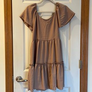 SHEIN tan dress